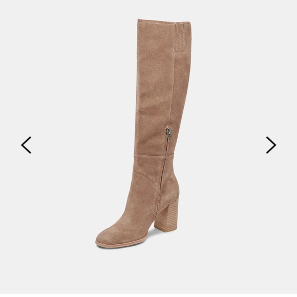 NEW $200 Dolce Vita x Anthropologie Fynn Truffle Suede heel boot women size 6 - Picture 4 of 7